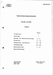 Zeiss Ikon Continette manual. Camera Instructions.